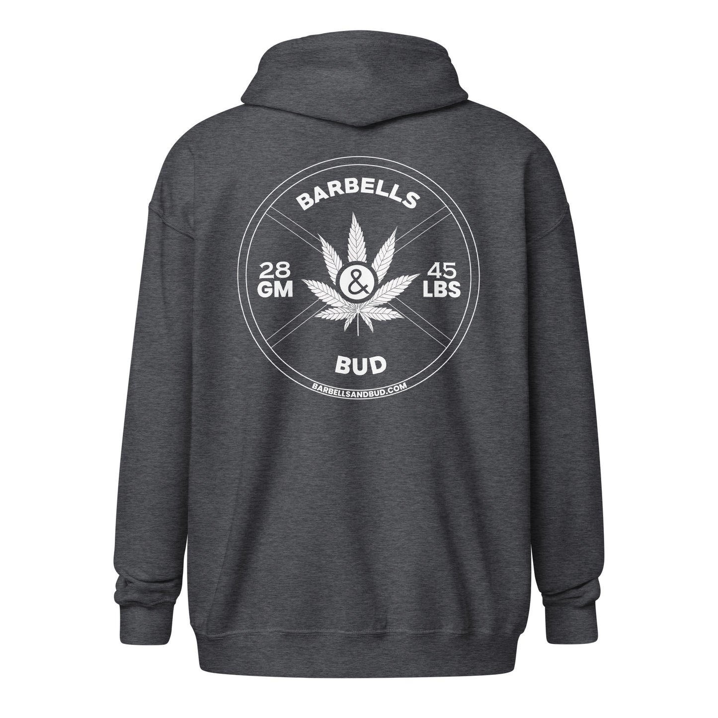 Unisex heavy blend zip hoodie - Barbells & Bud