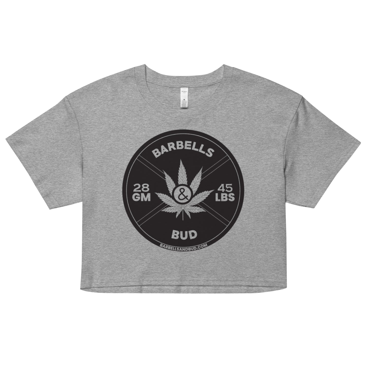 Women’s crop top - Barbells & Bud