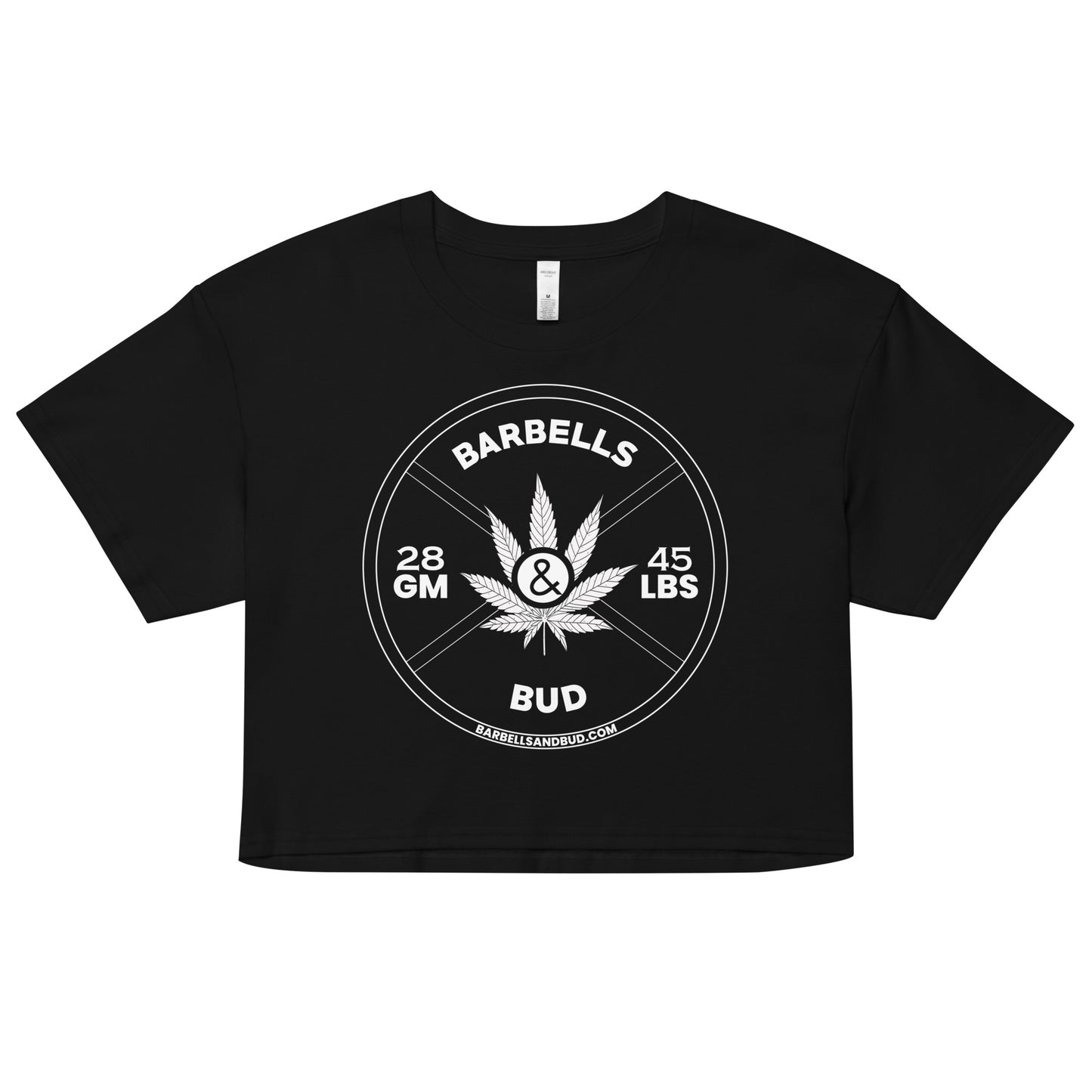 Women’s crop top - Barbells & Bud