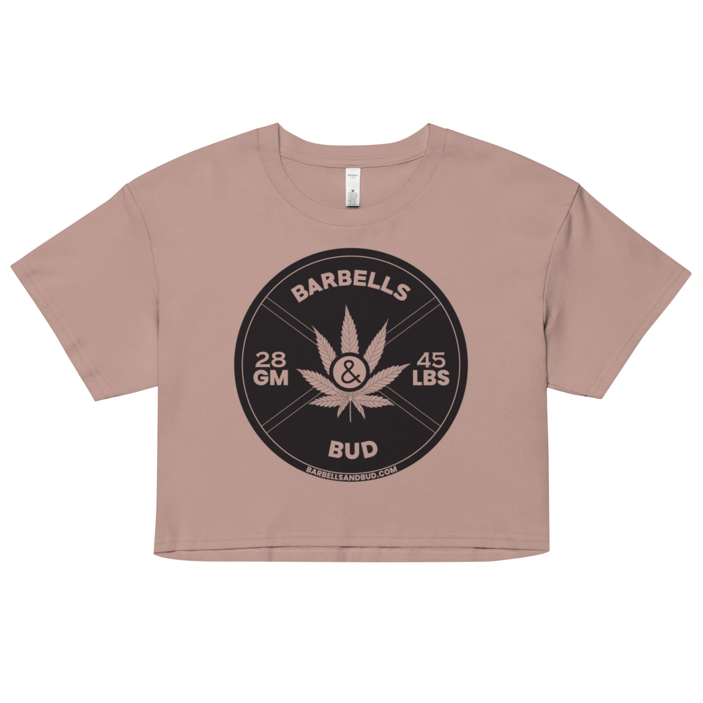Women’s crop top - Barbells & Bud