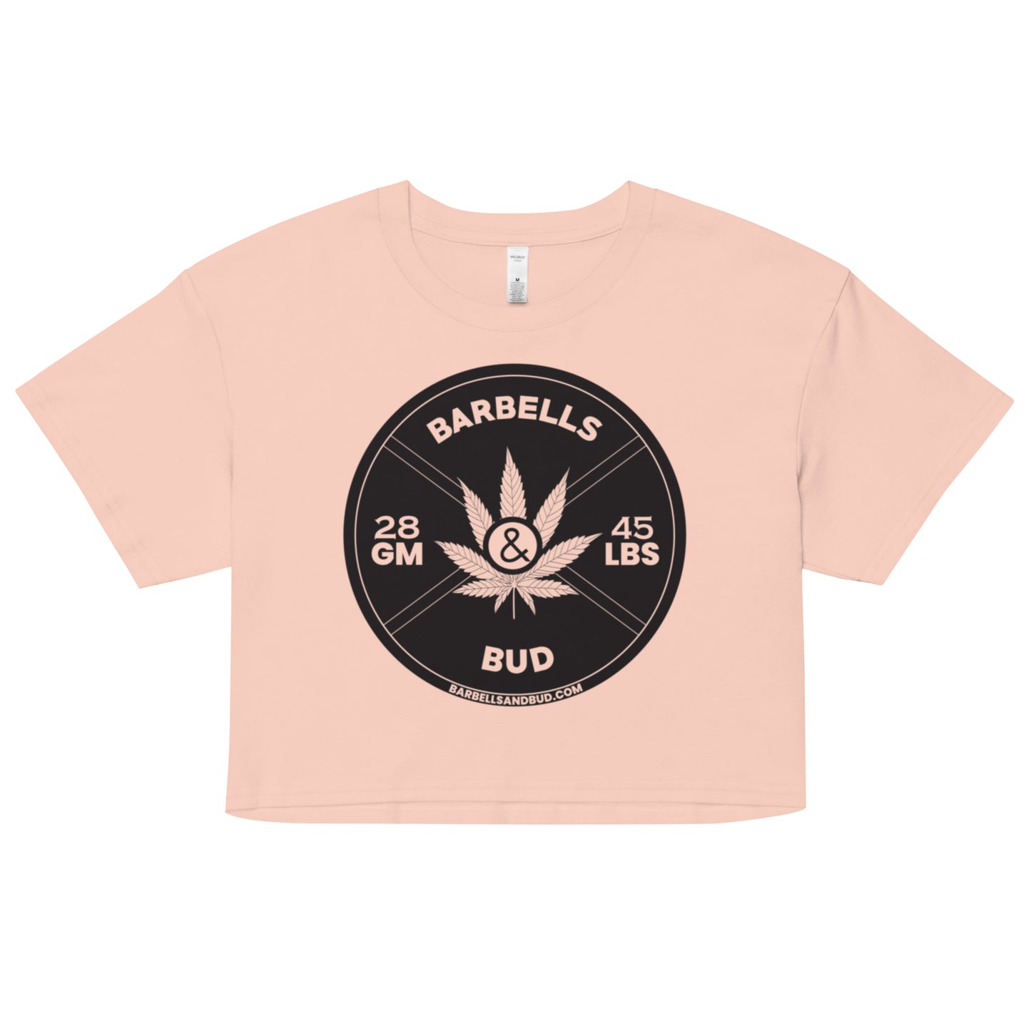 Women’s crop top - Barbells & Bud