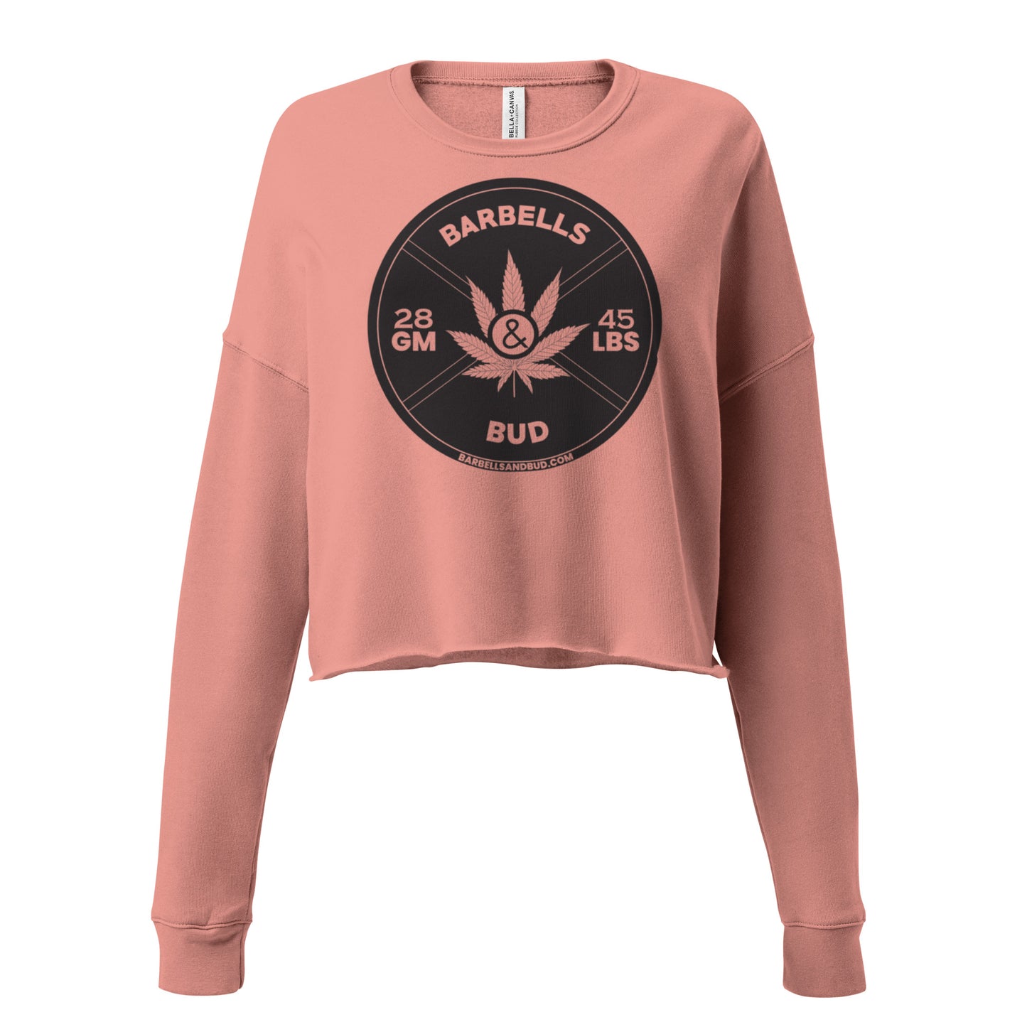 Crop Sweatshirt - Barbells & Bud