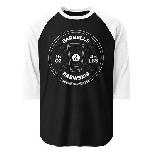 Unisex 3/4 sleeve raglan shirt