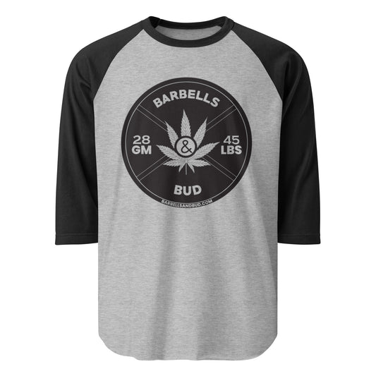 3/4 sleeve raglan shirt - Barbells & Bud