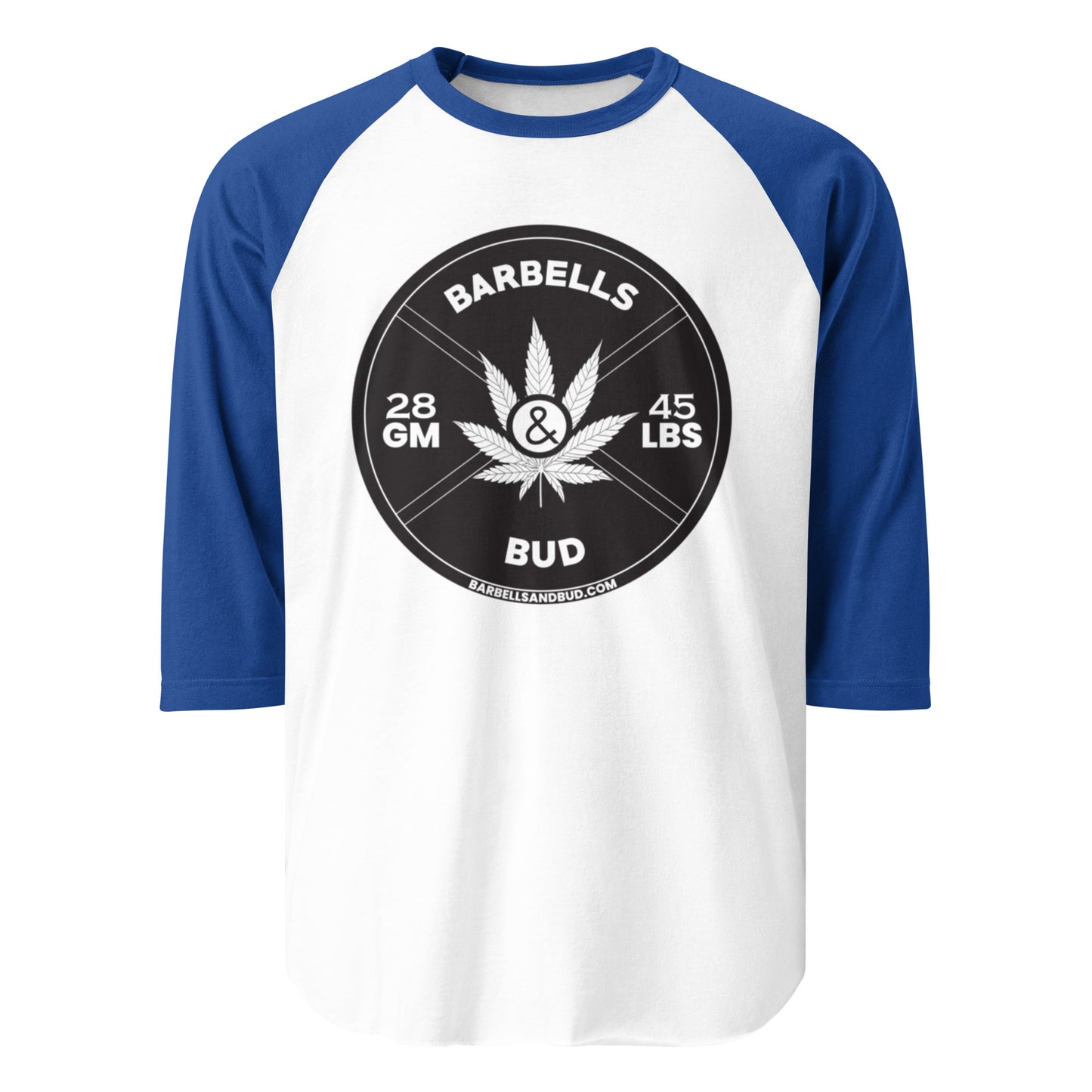 3/4 sleeve raglan shirt - Barbells & Bud