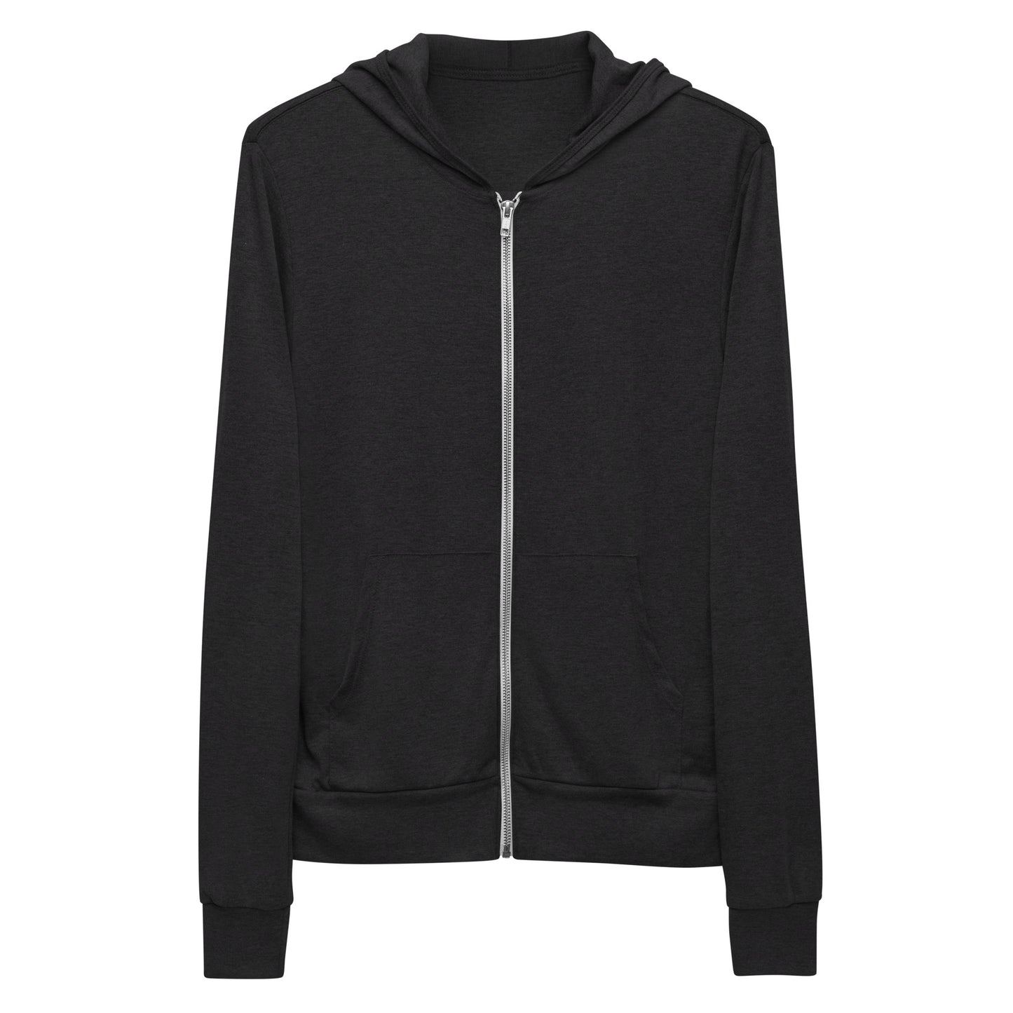 Unisex lightweight zip hoodie