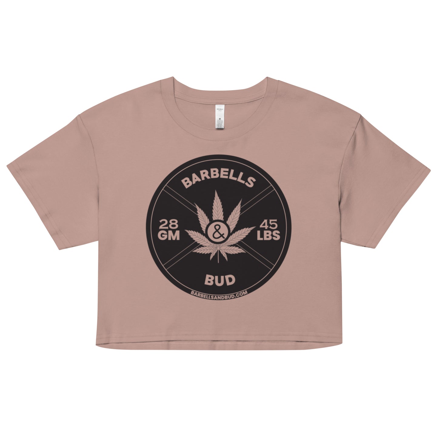 Women’s crop top - Barbells & Bud