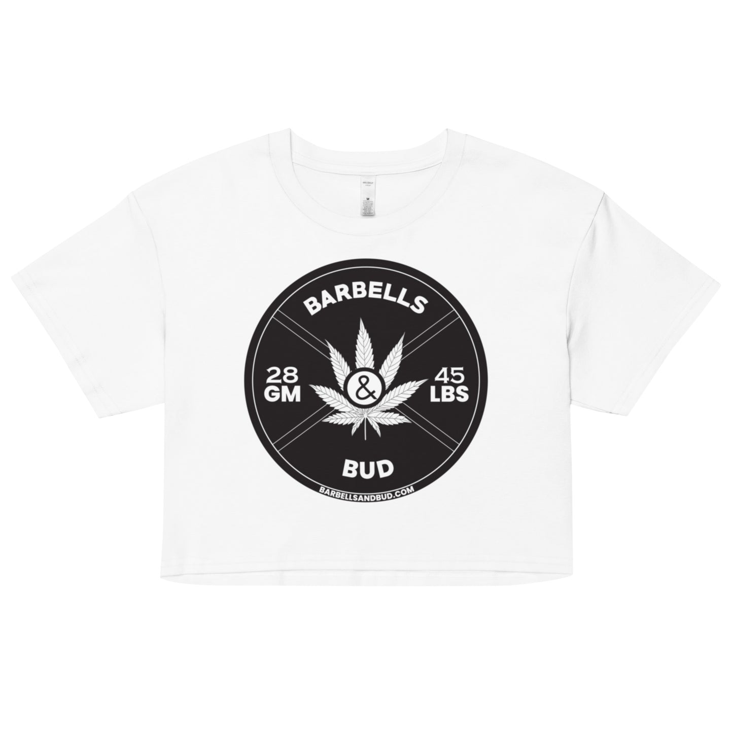 Women’s crop top - Barbells & Bud