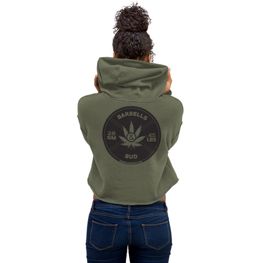 Crop Hoodie - Barbells & Bud