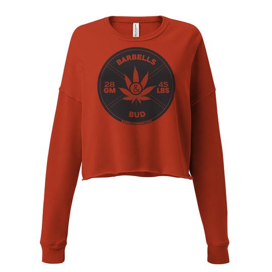 Crop Sweatshirt - Barbells & Bud