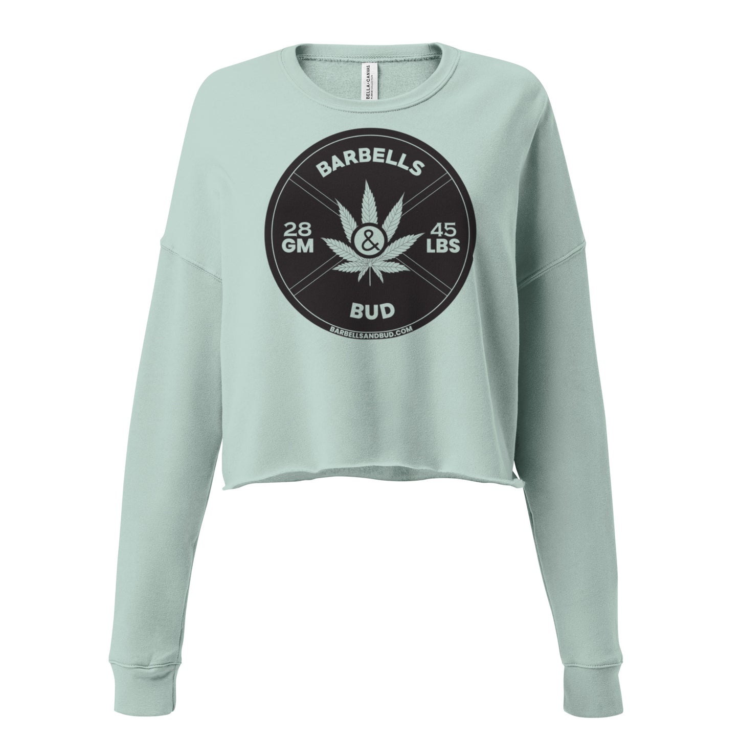 Crop Sweatshirt - Barbells & Bud