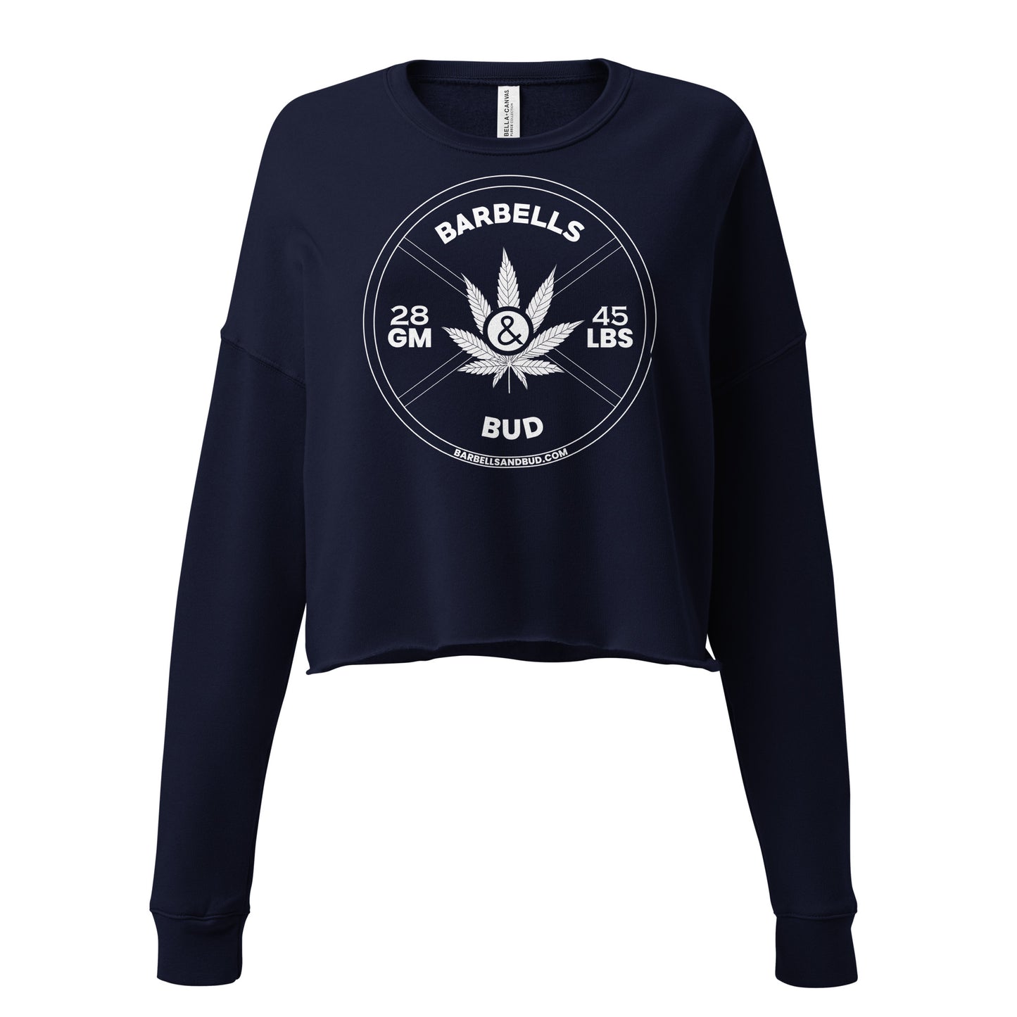 Crop Sweatshirt - Barbells & Bud