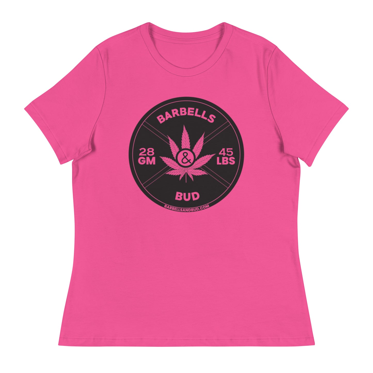 Women's Relaxed T-Shirt - Barbells & Bud