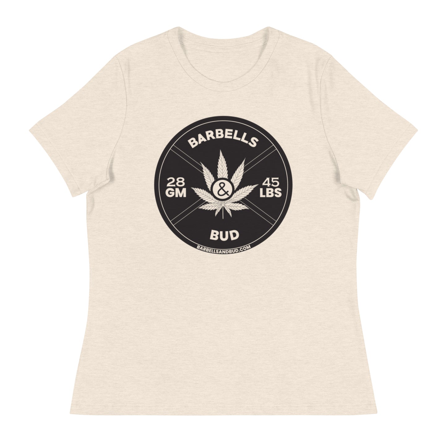 Women's Relaxed T-Shirt - Barbells & Bud